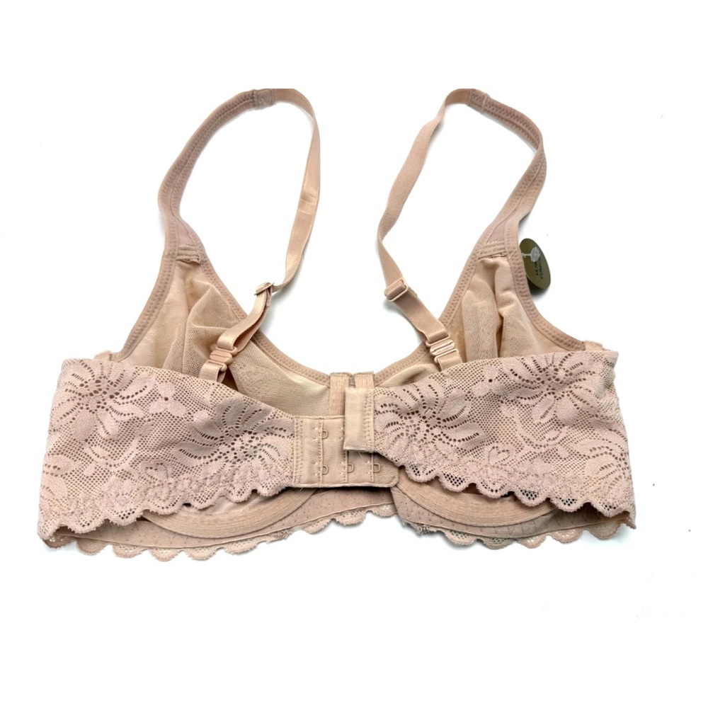 Wacoa Soft Sense Lace Underwire Bra 32D Rose Dust - Picture 5 of 8